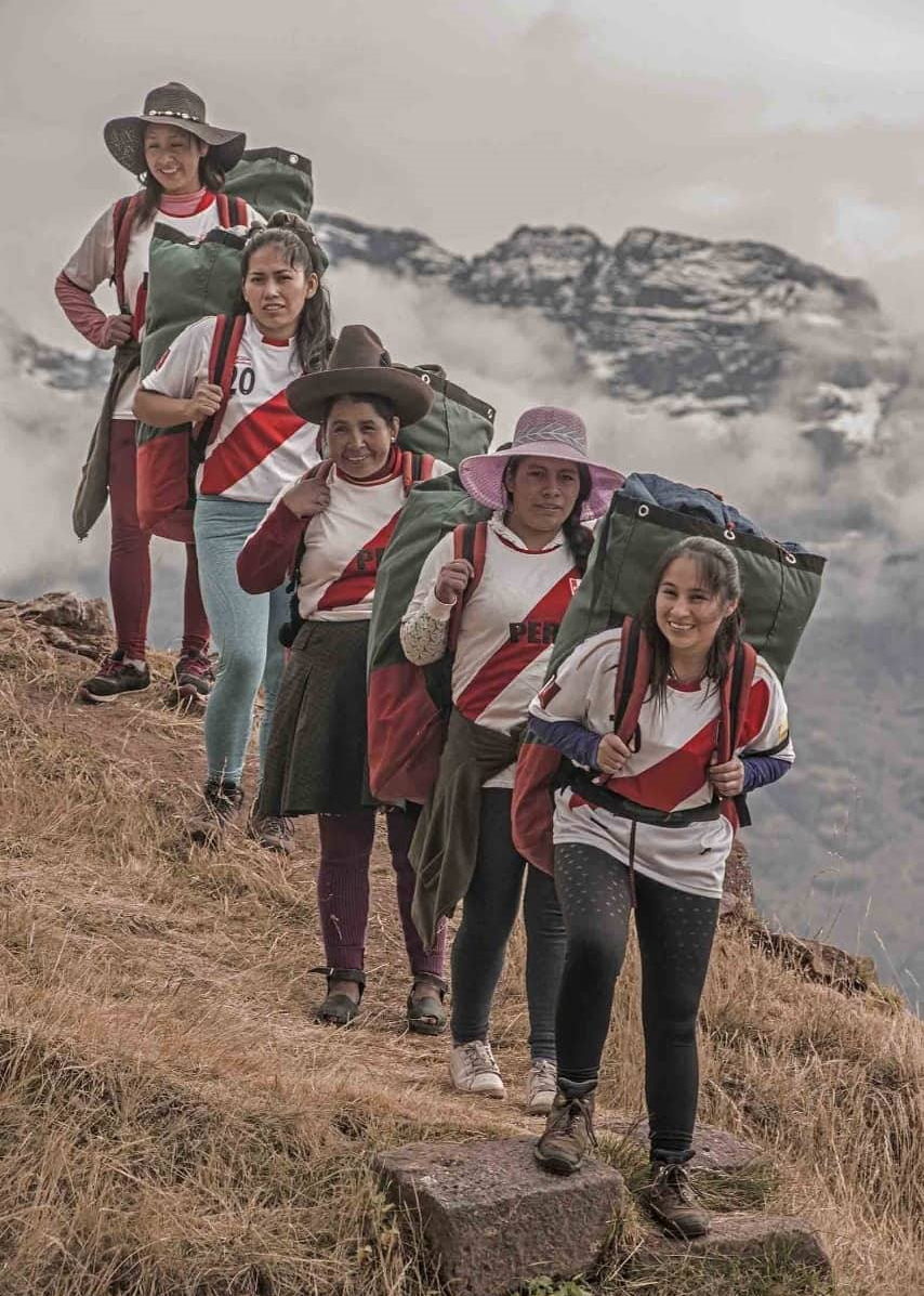Female Inca Trail porters at Evolution Treks
