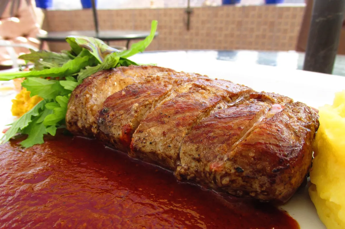 Alpaca steak in peru