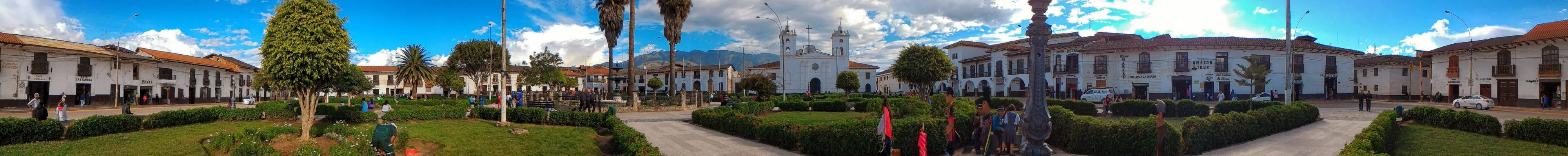 Chachapoyas Plaza de Armas panorama