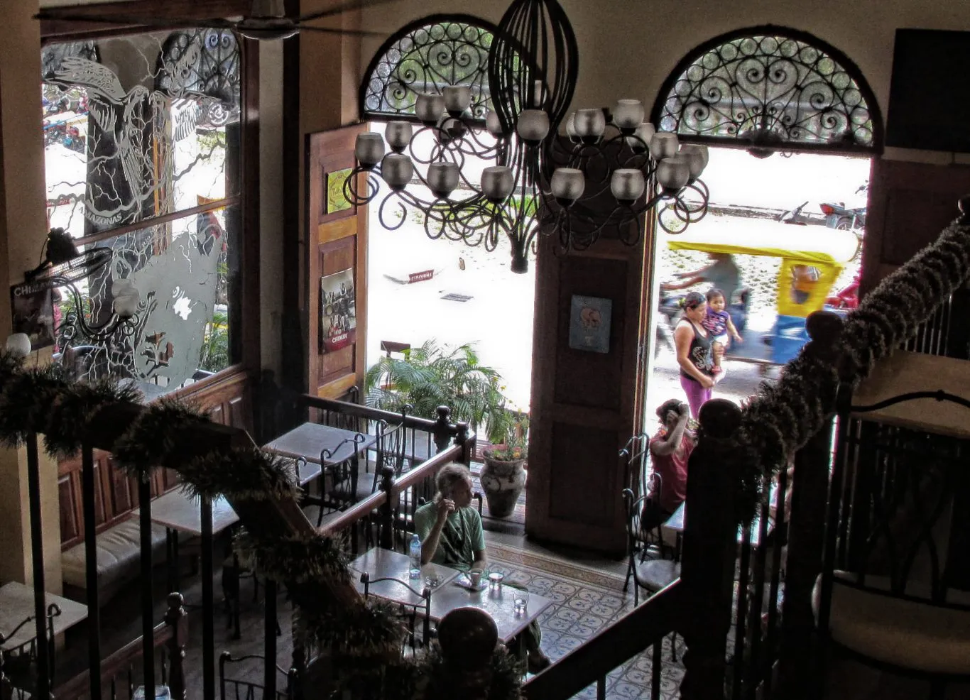 Relaxing in the Amazon Bistro, Iquitos