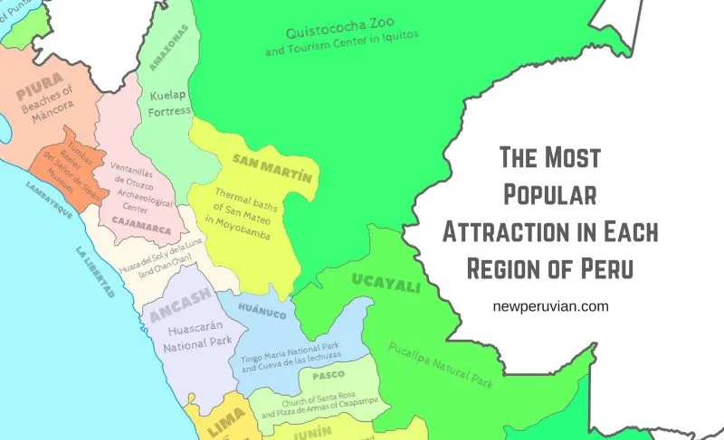 Popular attractions in Peru