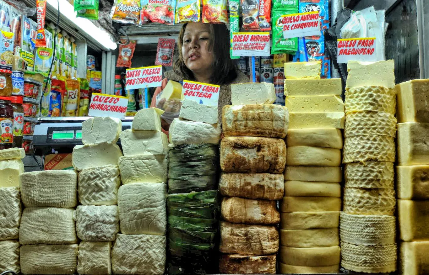 Ingredients in Peruvian cuisine: Cheese