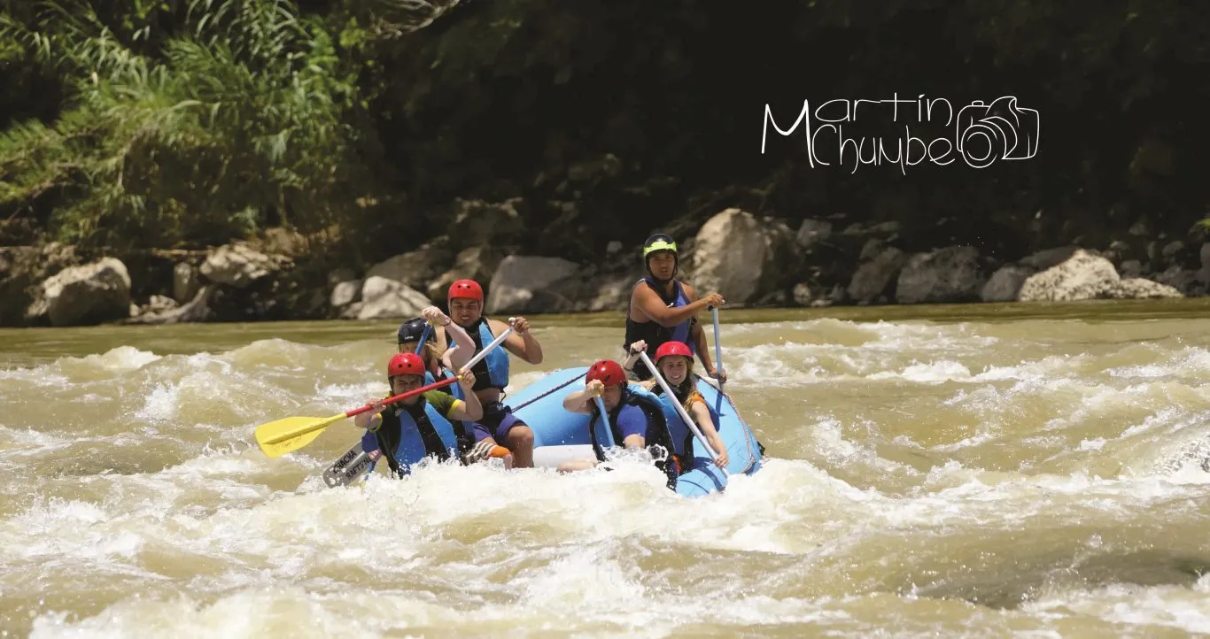 Whitewater rafting on the Rio Utcubamba, Chachapoyas