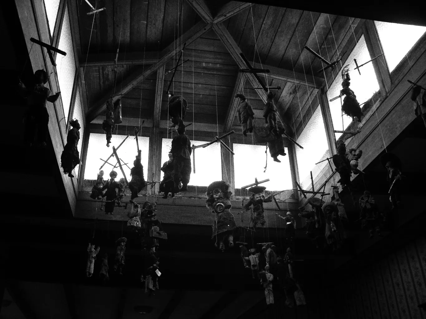 Hanging dolls at Trujillo Toy Museum