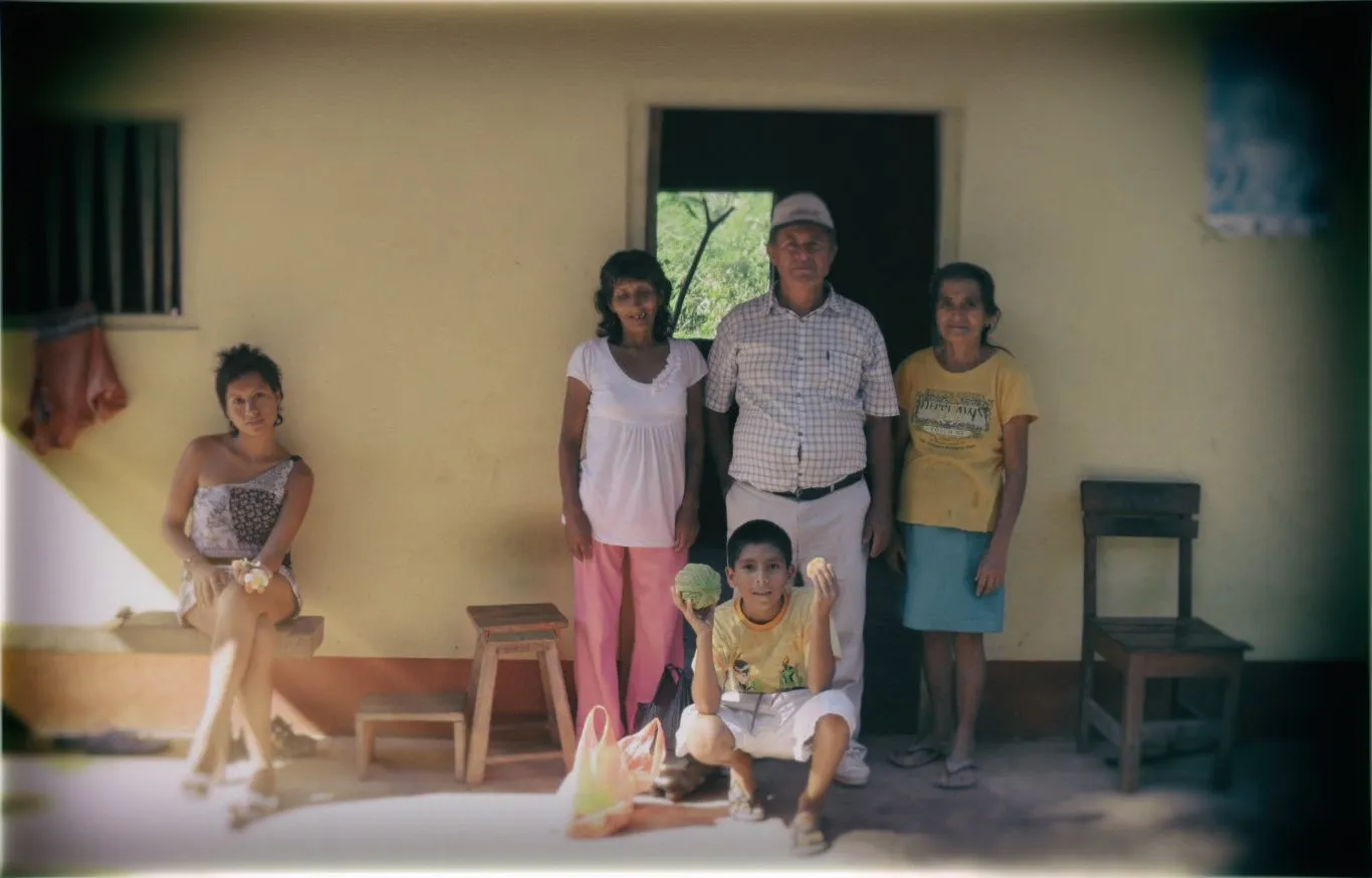A Peruvian family in the northern jungle region of Peru